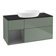 V&B Waschtischunterschrank Wandbeleuchtung Finion 120cm, Pl b m, Rg A m Lac, Oli. m Lac