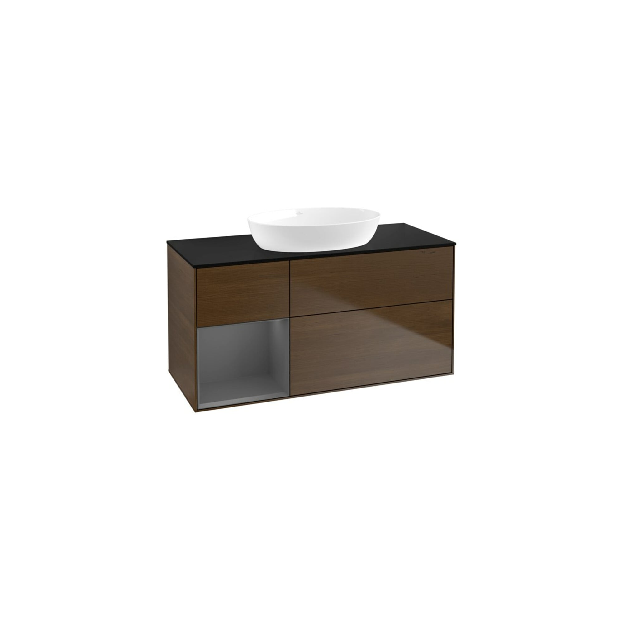 V&B Waschtischunterschrank Wandbeleuchtung Finion 120cm, Pl b m, Rg A m Lac, wal ven ; Villeroy & Boch