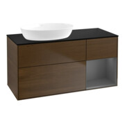 V&B Waschtischunterschrank Wandbeleuchtung Finion 120cm, Pl b m, Rg A m Lac, wal ven