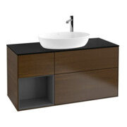 V&B Waschtischunterschrank Wandbeleuchtung Finion 120cm, Pl b m, Rg A m Lac, wal ven