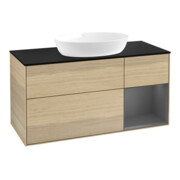 V&B Waschtischunterschrank Wandbeleuchtung Finion 120cm, Pl b m, Rg Anthrac. m Lac, Oa ven