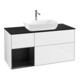 V&B Waschtischunterschrank Wandbeleuchtung Finion 120cm, Pl b m, Rg bla m Lac, glo wh. Lac-1