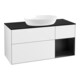 V&B Waschtischunterschrank Wandbeleuchtung Finion 120cm, Pl b m, Rg bla m Lac, glo wh. Lac-1