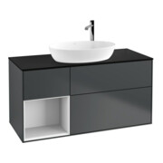 V&B Waschtischunterschrank Wandbeleuchtung Finion 120cm, Pl b m, Rg g w Lac, md bl. m Lac