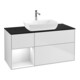 V&B Waschtischunterschrank Wandbeleuchtung Finion 120cm, Pl b m, Rg glo wh. Lac, wh. m Lac-1