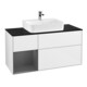 V&B Waschtischunterschrank Wandbeleuchtung Finion 120cm, Pl b m, Rg l A m, glo wh. Lac-1