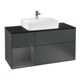 V&B Waschtischunterschrank Wandbeleuchtung Finion 120cm, Pl b m, Rg l A m, md bl. m Lac-1