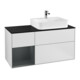 V&B Waschtischunterschrank Wandbeleuchtung Finion 120cm, Pl b m, Rg l md b m La, wh. m Lac-1