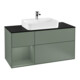 V&B Waschtischunterschrank Wandbeleuchtung Finion 120cm, Pl b m, Rg l Ol m Lac, Oli. m Lac-1