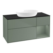 V&B Waschtischunterschrank Wandbeleuchtung Finion 120cm, Pl b m, Rg Oli. m Lac, Oli. m Lac