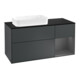 V&B Waschtischunterschrank Wandbeleuchtung Finion 120cm, Pl b m, Rg r A m, md bl. m Lac-1