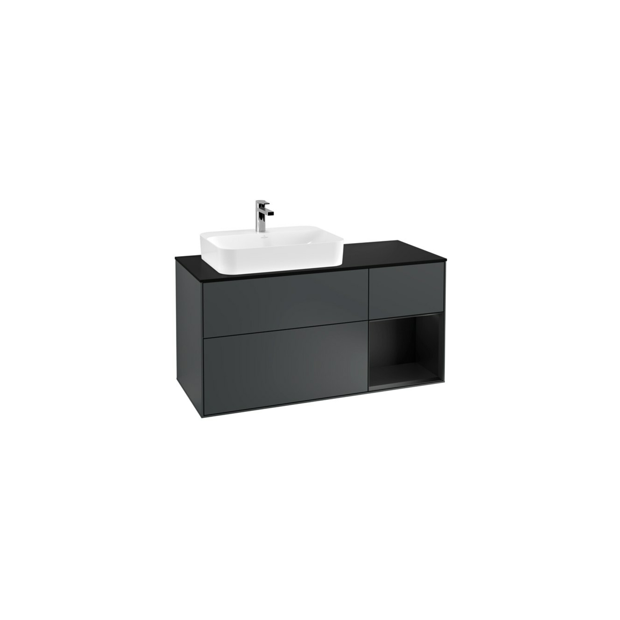 V&B Waschtischunterschrank Wandbeleuchtung Finion 120cm, Pl b m, Rg r b m La, md bl. m Lac ; Villeroy & Boch