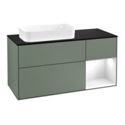 V&B Waschtischunterschrank Wandbeleuchtung Finion 120cm, Pl b m, Rg r g w Lac, Oli. m Lac