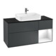 V&B Waschtischunterschrank Wandbeleuchtung Finion 120cm, Pl b m, Rg r g wh., md bl. m Lac-1