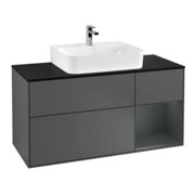 V&B Waschtischunterschrank Wandbeleuchtung Finion 120cm, Pl b m, Rg r md b m La, A m
