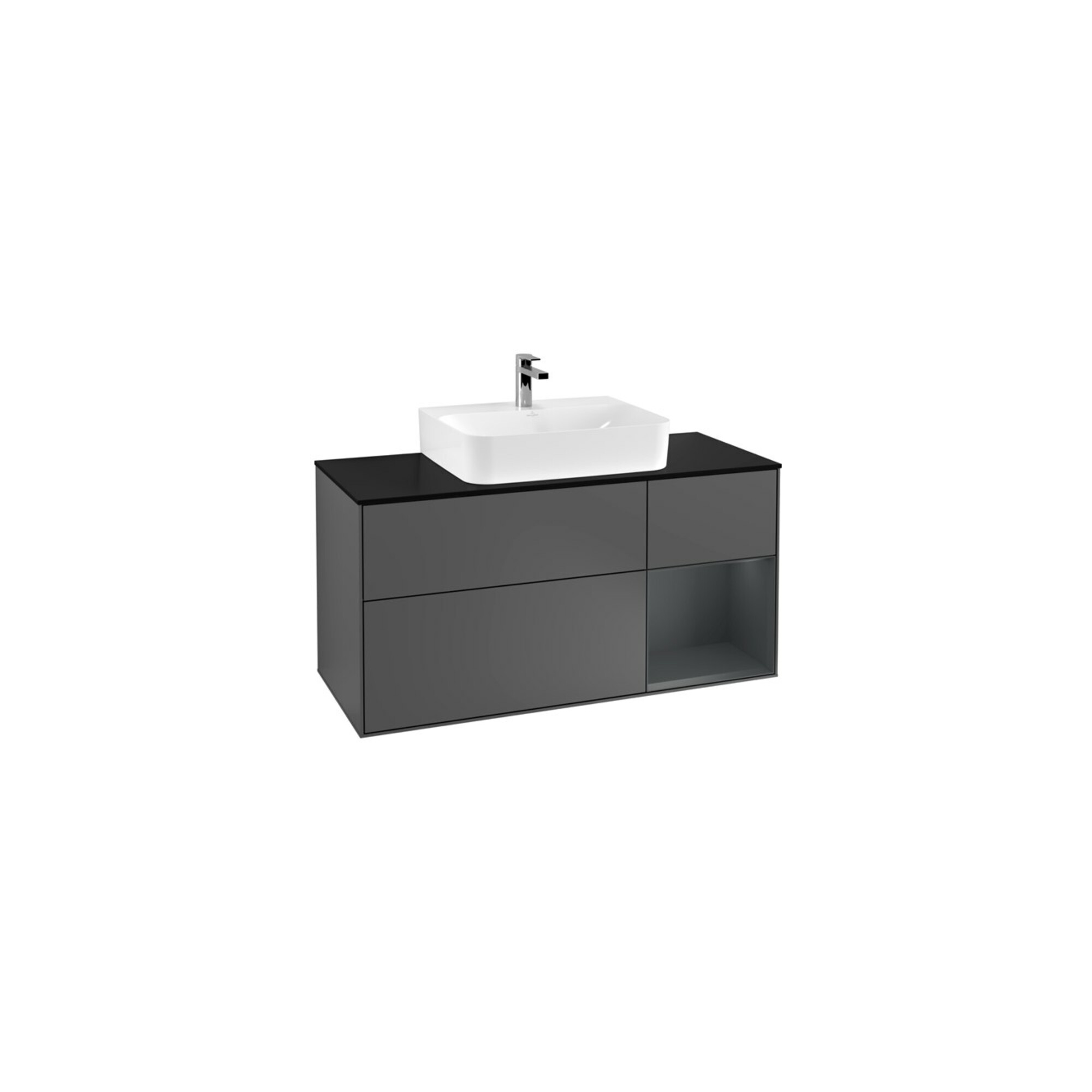 V&B Waschtischunterschrank Wandbeleuchtung Finion 120cm, Pl b m, Rg r md b m La, A m ; Villeroy & Boch
