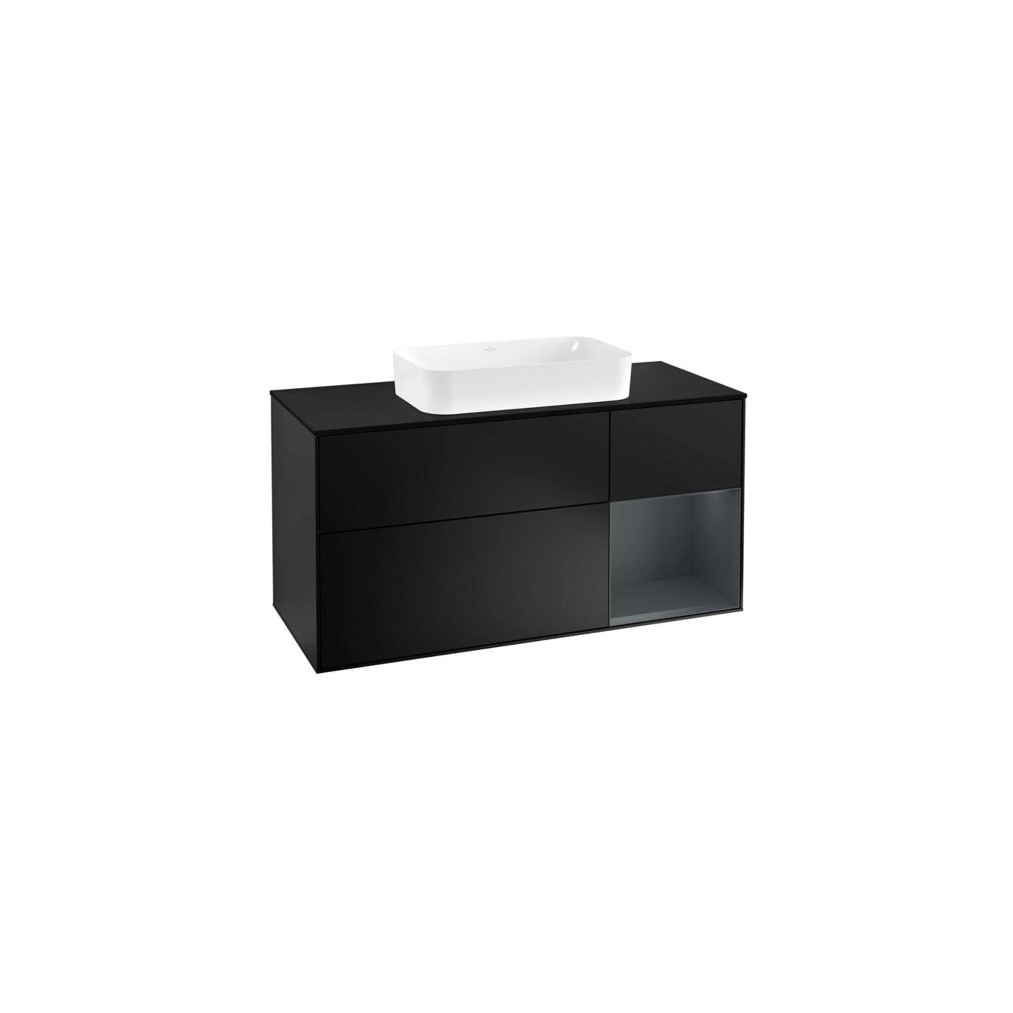 V&B Waschtischunterschrank Wandbeleuchtung Finion 120cm, Pl b m, Rg r md b m La, bla m Lac ; Villeroy & Boch