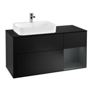 V&B Waschtischunterschrank Wandbeleuchtung Finion 120cm, Pl b m, Rg r md b m La, bla m Lac