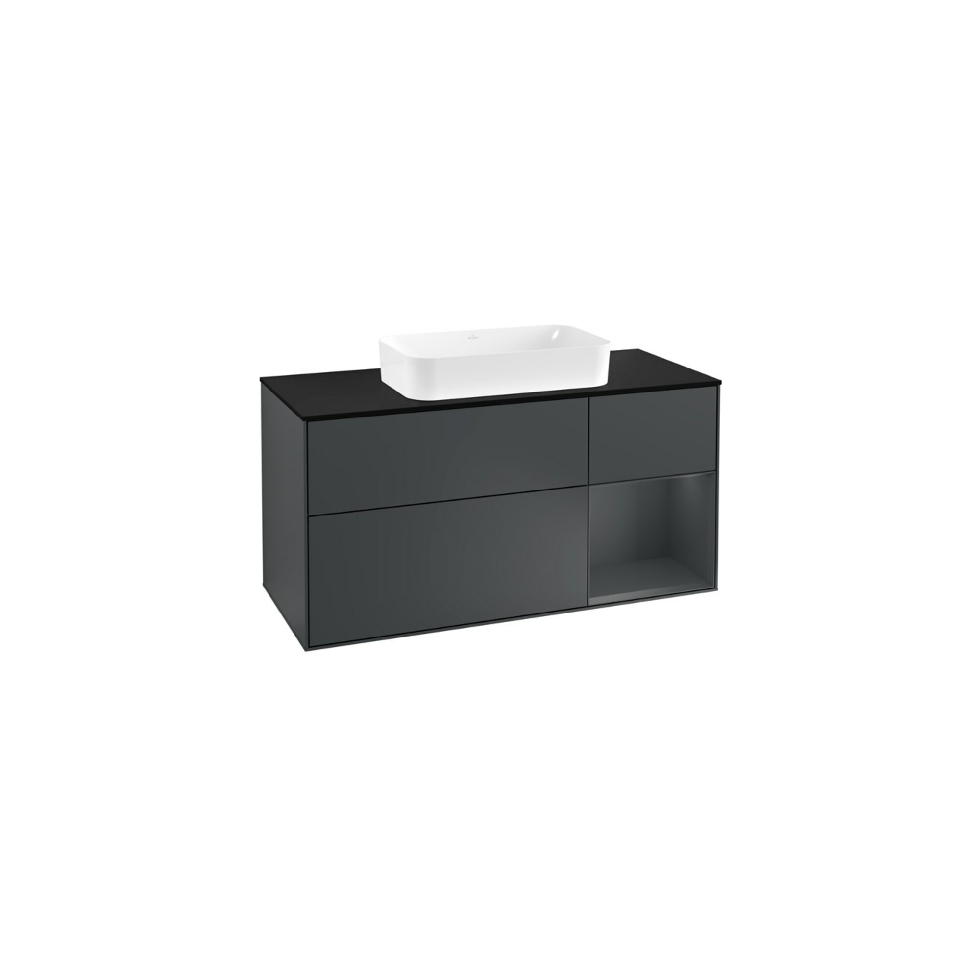V&B Waschtischunterschrank Wandbeleuchtung Finion 120cm, Pl b m, Rg r md b m La, md b m La ; Villeroy & Boch