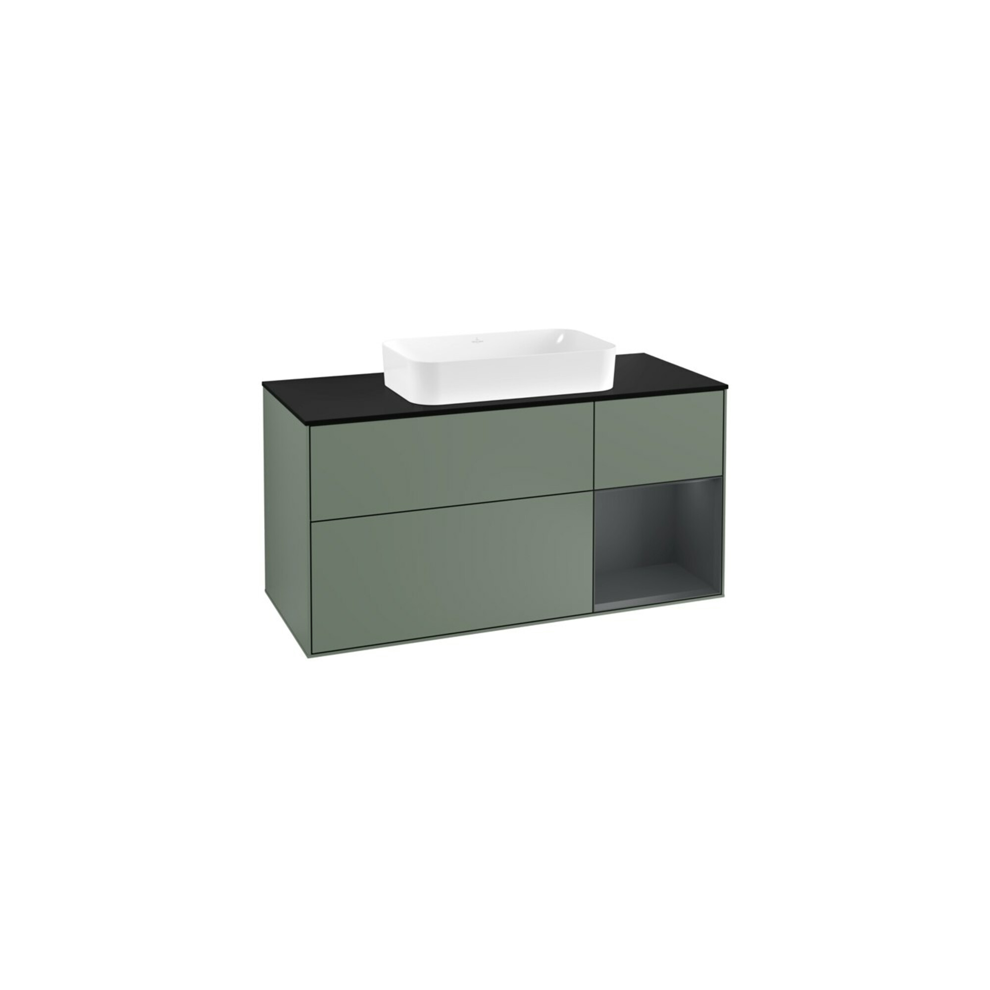 V&B Waschtischunterschrank Wandbeleuchtung Finion 120cm, Pl b m, Rg r md b m La, Ol m Lac ; Villeroy & Boch