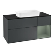 V&B Waschtischunterschrank Wandbeleuchtung Finion 120cm, Pl b m, Rg r Ol m La, md b m Lac