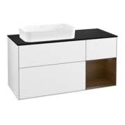 V&B Waschtischunterschrank Wandbeleuchtung Finion 120cm, Pl b m, Rg r wal ven, glo wh. Lac