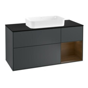 V&B Waschtischunterschrank Wandbeleuchtung Finion 120cm, Pl b m, Rg r wal ven, md b m Lac