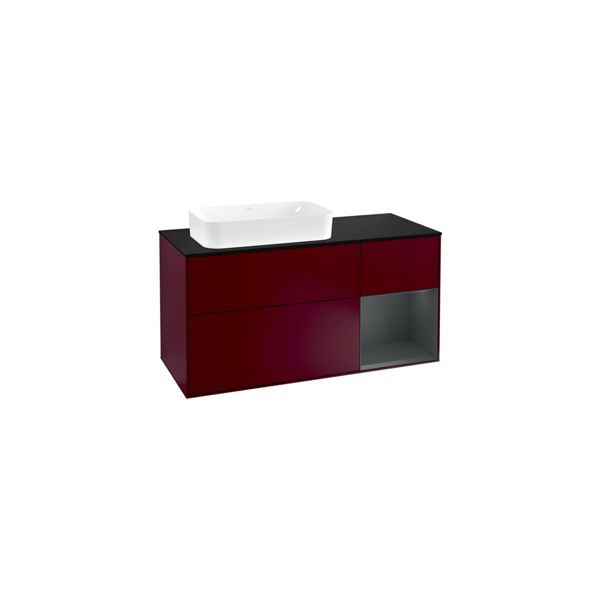 V&B Waschtischunterschrank Wandbeleuchtung Finion 120cm, Pl b m, Rg re md bl. m Lac, Peo m ; Villeroy & Boch