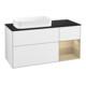 V&B Waschtischunterschrank Wandbeleuchtung Finion 120cm, Pl b m, Rg re Oa ven, glo wh. Lac-1