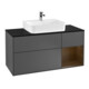 V&B Waschtischunterschrank Wandbeleuchtung Finion 120cm, Pl b m, Rg re wal ven, Anthrac. m-1