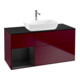 V&B Waschtischunterschrank Wandbeleuchtung Finion 120cm, Pl bla m, Reg bla m Lac, Peo m-1