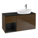 V&B Waschtischunterschrank Wandbeleuchtung Finion 120cm, Pl bla m, Reg bla m Lac, wal ven-1