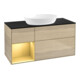 V&B Waschtischunterschrank Wandbeleuchtung Finion 120cm, Pl bla m, Reg gol m Lac, Oa ven-1