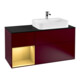 V&B Waschtischunterschrank Wandbeleuchtung Finion 120cm, Pl bla m, Reg li gol m, Peo m-1