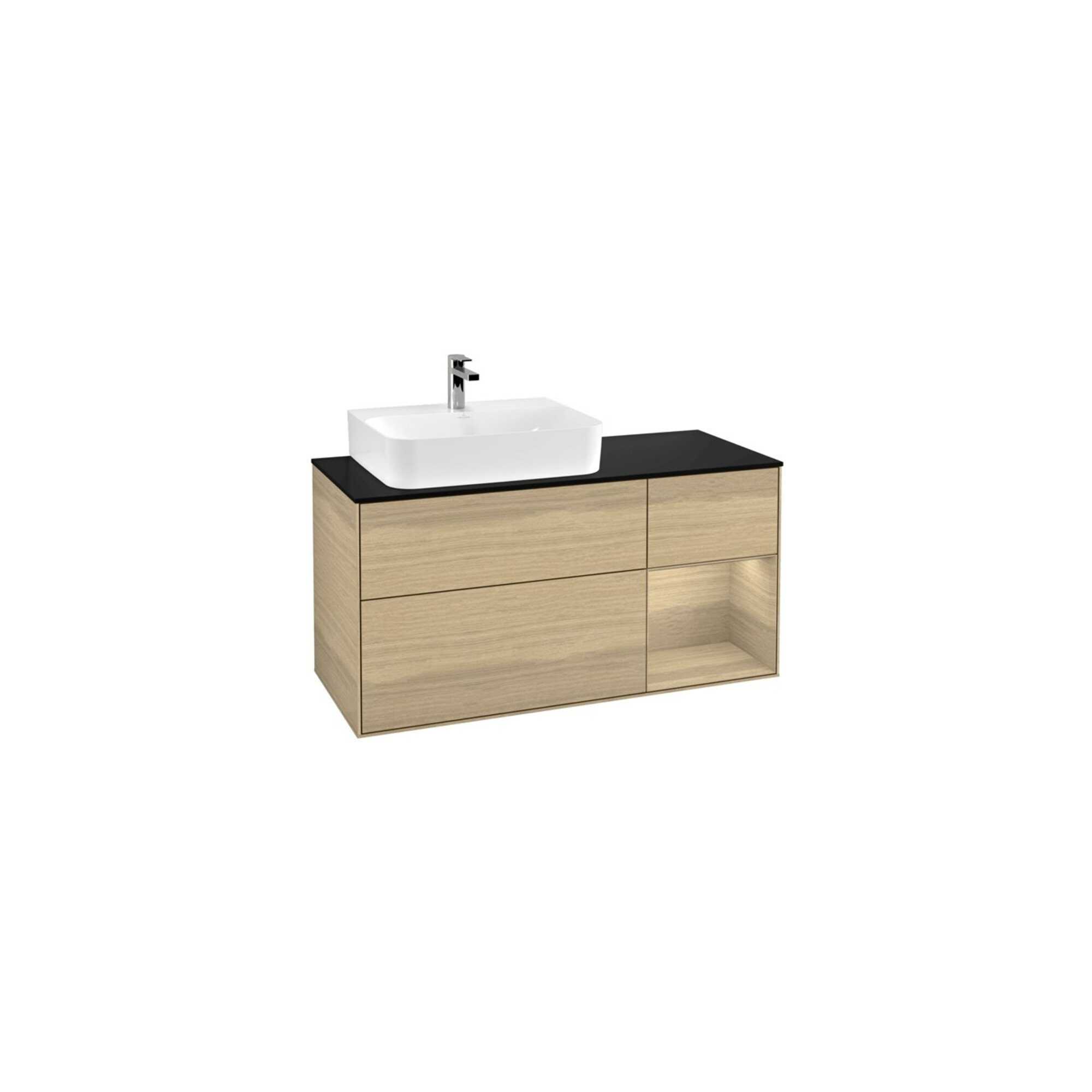 V&B Waschtischunterschrank Wandbeleuchtung Finion 120cm, Pl bla m, Reg li Oa ven, Oa ven ; Villeroy & Boch