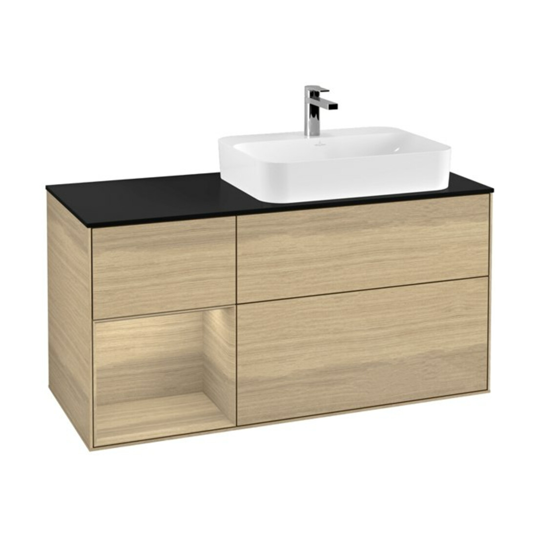 V&B Waschtischunterschrank Wandbeleuchtung Finion 120cm, Pl bla m, Reg li Oa ven, Oa ven