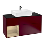 V&B Waschtischunterschrank Wandbeleuchtung Finion 120cm, Pl bla m, Reg li Oa ven, Peo m