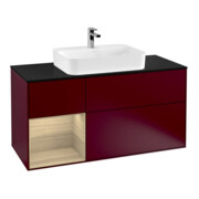 V&B Waschtischunterschrank Wandbeleuchtung Finion 120cm, Pl bla m, Reg li Oa ven, Peo m