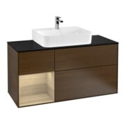 V&B Waschtischunterschrank Wandbeleuchtung Finion 120cm, Pl bla m, Reg li Oa ven, wal ven