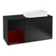 V&B Waschtischunterschrank Wandbeleuchtung Finion 120cm, Pl bla m, Reg li Peo, bla m Lac-1