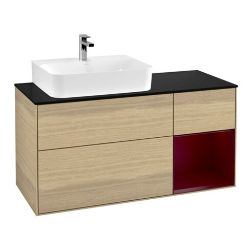 V&B Waschtischunterschrank Wandbeleuchtung Finion 120cm, Pl bla m, Reg li Peo, Oa ven