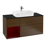 V&B Waschtischunterschrank Wandbeleuchtung Finion 120cm, Pl bla m, Reg li Peo, wal ven