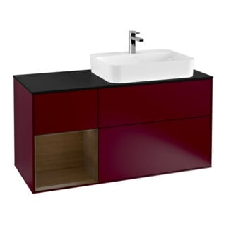 V&B Waschtischunterschrank Wandbeleuchtung Finion 120cm, Pl bla m, Reg li wal ven, Peo m