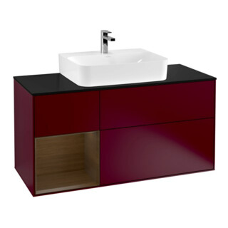 V&B Waschtischunterschrank Wandbeleuchtung Finion 120cm, Pl bla m, Reg li wal ven, Peo m