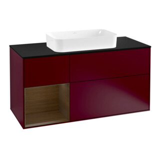 V&B Waschtischunterschrank Wandbeleuchtung Finion 120cm, Pl bla m, Reg li wal ven, Peo m