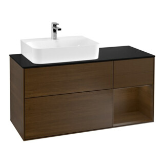 V&B Waschtischunterschrank Wandbeleuchtung Finion 120cm, Pl bla m, Reg li wal ven, wal ven