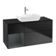 V&B Waschtischunterschrank Wandbeleuchtung Finion 120cm, Pl bla m, Reg md m Lac, bla m Lac-1