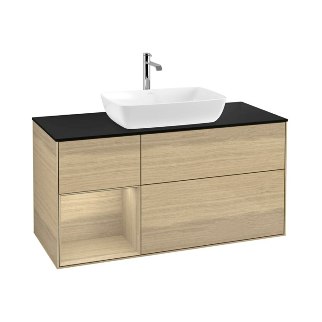 V&B Waschtischunterschrank Wandbeleuchtung Finion 120cm, Pl bla m, Reg Oa ven, Oa ven