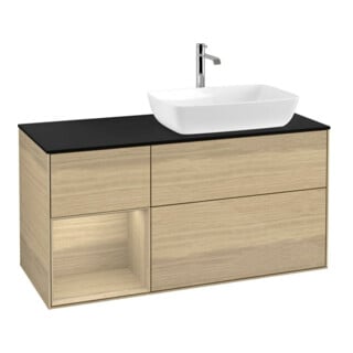 V&B Waschtischunterschrank Wandbeleuchtung Finion 120cm, Pl bla m, Reg Oa ven, Oa ven