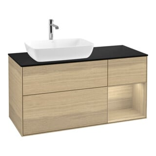 V&B Waschtischunterschrank Wandbeleuchtung Finion 120cm, Pl bla m, Reg Oa ven, Oa ven